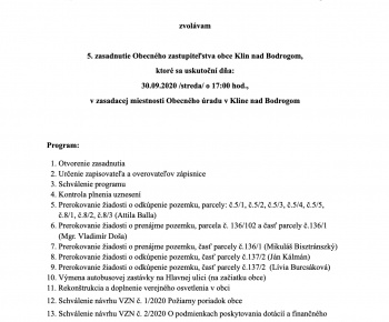 Aktuality / Oznámenie o zmene navhrhovanej činnosti...